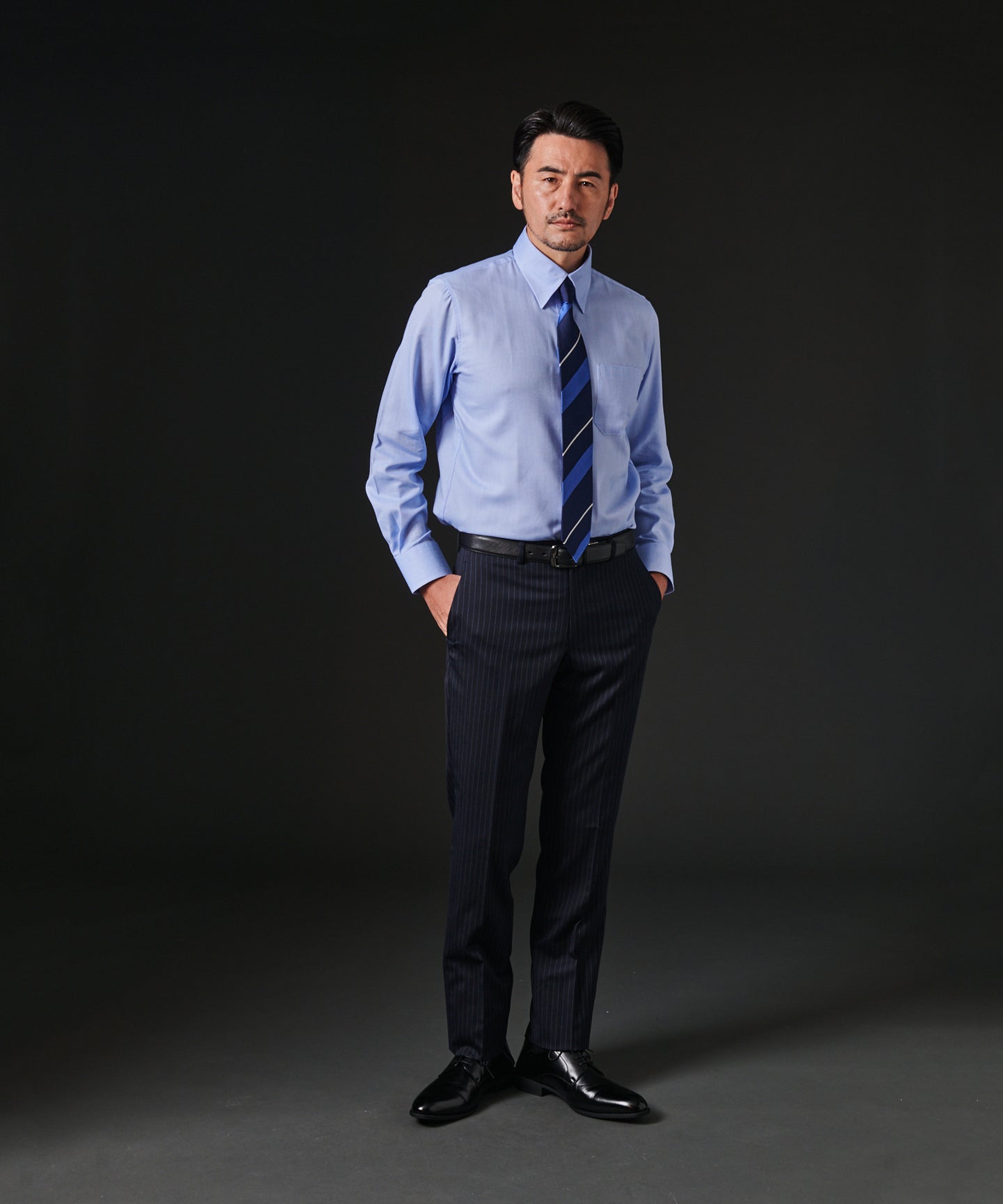 HIROKO KOSHINO TWピンストライプスーツ